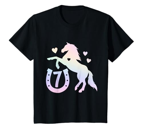 Ich bin Sieben 7 Jahre Mädchen 7ter Geburtstag Pferd Mädchen T-Shirt Ich bin Sieben 7 Jahre Mädchen 7ter Geburtstag Pferd Mädchen T-Shirt von Kinder Geburtstag Pferd Mädchen by mintas