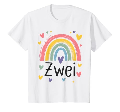 Kinder Geburtstag 2 Mädchen Regenbogen Fee Zwei 2 Jahre T-Shirt Kinder Geburtstag 2 Mädchen Regenbogen Fee Zwei 2 Jahre T-Shirt von Kinder Geburtstage Deko Regenbogen Party Mädchen 2