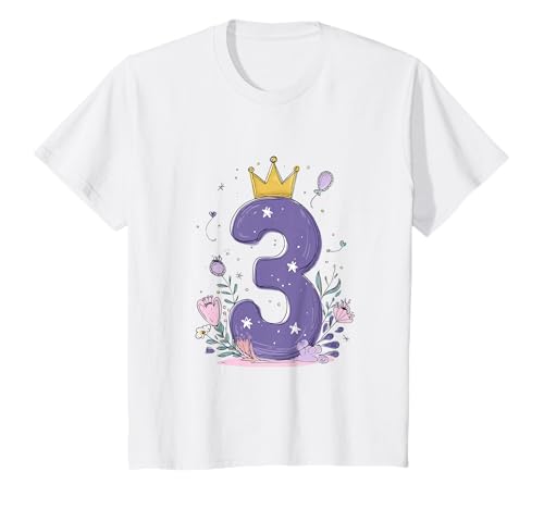 Kinder Geburtstag 3 Mädchen Regenbogen Fee DREI Jahre T-Shirt Kinder Geburtstag 3 Mädchen Regenbogen Fee DREI Jahre T-Shirt von Kinder Geburtstage Deko Regenbogen Party Mädchen 3