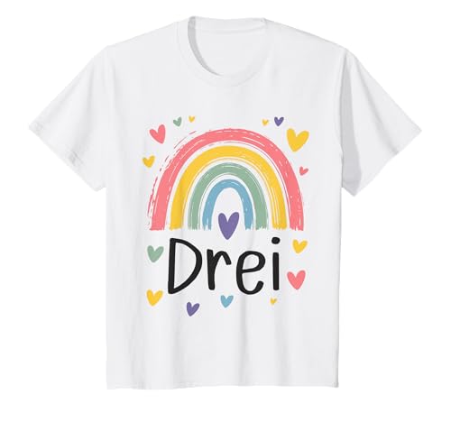 Kinder Geburtstag 3 Mädchen Regenbogen Fee Drei 3 Jahre T-Shirt Kinder Geburtstag 3 Mädchen Regenbogen Fee Drei 3 Jahre T-Shirt von Kinder Geburtstage Deko Regenbogen Party Mädchen 3
