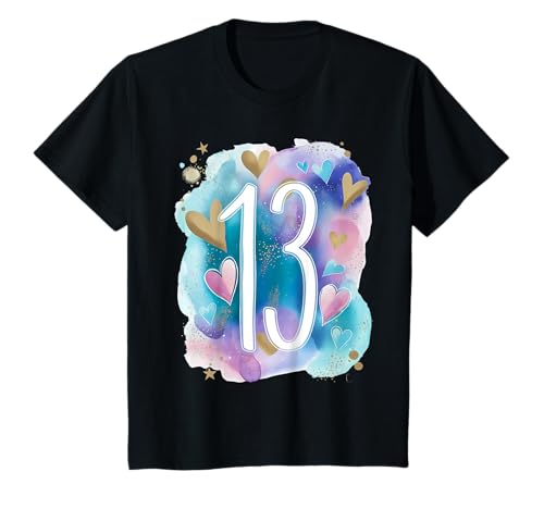 Kinder Geburtstag 12 Mädchen Regenbogen Zwölf Jahre alt T-Shirt von Kinder Geburtstage Deko Regenbogen Party Mädchen