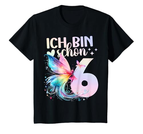 Geburtstag 6 Mädchen Birthday Girl Fee Party 6 Jahre alt T-Shirt von Kinder Geburtstage Fee Zauberwald Party Outfit