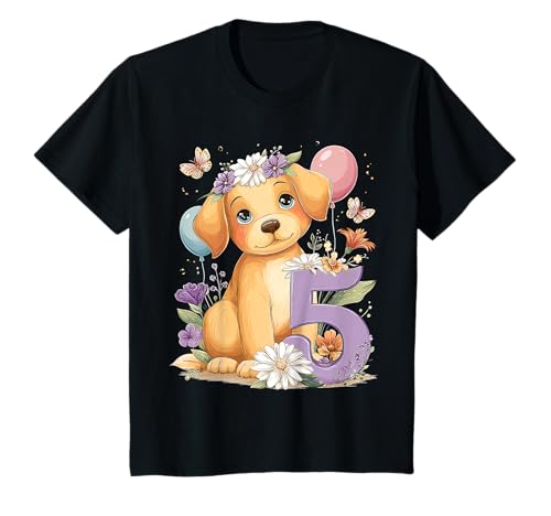 Kinder Geburtstag 5 Hase Waldtier Mädchen Fünf 5 Jahre alt T-Shirt von Kinder Geburtstage Hase Kaninchen Party Outfit
