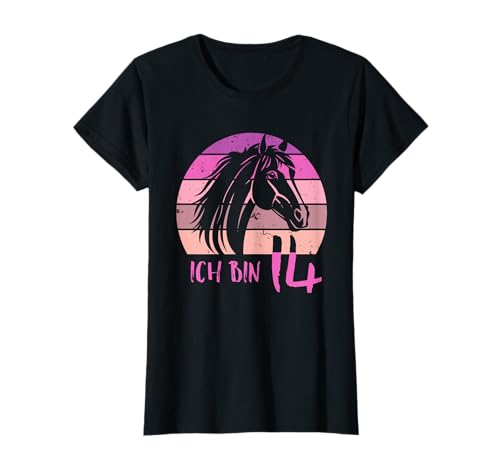 Geburtstag 14 Mädchen Pferd Reiten Stall Fourteen 14 Jahre T-Shirt von Kinder Geburtstage Reiten Pferde Party Outfit