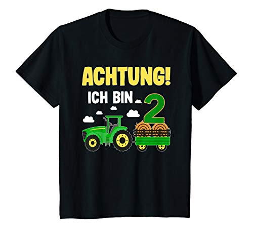 Kinder 2. Geburtstag Achtung Ich bin schon 2 Jahre Traktor Trecker T-Shirt Kinder 2. Geburtstag Achtung Ich bin schon 2 Jahre Traktor Trecker T-Shirt von Kinder Geburtstags Design Geschenkideen