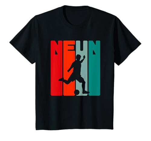 Geburtstagsshirt 9 Jahre Jungs 9. Geburtstag Fußball T-Shirt Geburtstagsshirt 9 Jahre Jungs 9. Geburtstag Fußball T-Shirt von Kinder Geburtstagsshirt für Mädchen & Jungen