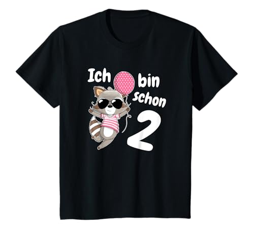 Kinder 2. Geburtstag Mädchen 2 Jahre Süßer Waschbär Geschenk T-Shirt Kinder 2. Geburtstag Mädchen 2 Jahre Süßer Waschbär Geschenk T-Shirt von Kinder Geburtstagsshirts & Geburtstagsgeschenke