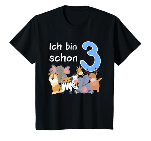 Kinder Ich bin schon 3 - Süße Tiere - 3. Geburtstag Kinder Geschenk T-Shirt Kinder Ich bin schon 3 - Süße Tiere - 3. Geburtstag Kinder Geschenk T-Shirt von Kinder Geschenk Shirts zum 3. Geburtstag