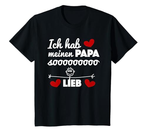 Hab Papa Lieb Kinder Outfit Vatertag T-Shirt Hab Papa Lieb Kinder Outfit Vatertag T-Shirt von Kinder Geschenke für Vatertag und Papas Geburtstag