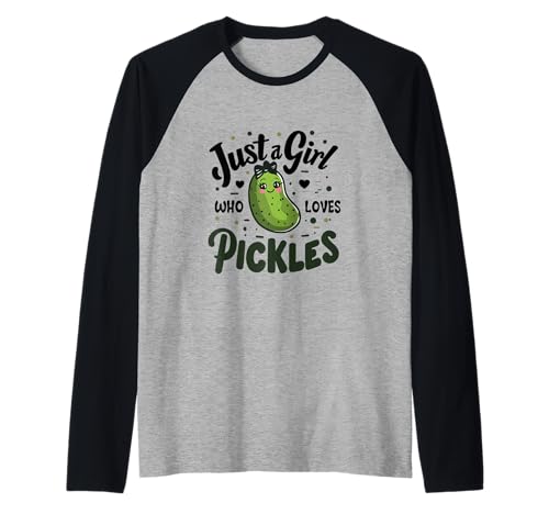 Lustige Frauen Sagen Nur EIN Mädchen, Das Gurken Liebt Tees Raglan Lustige Frauen Sagen Nur EIN Mädchen, Das Gurken Liebt Tees Raglan von Kinder Grafik Dill Gurkenliebhaber Scherzgeschenke