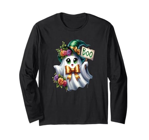 Geister & Gespenster Outfit Kinder Süßer Geist Halloween Langarmshirt Geister & Gespenster Outfit Kinder Süßer Geist Halloween Langarmshirt von Kinder Halloween Kostüme & Bekleidung Erwachsene