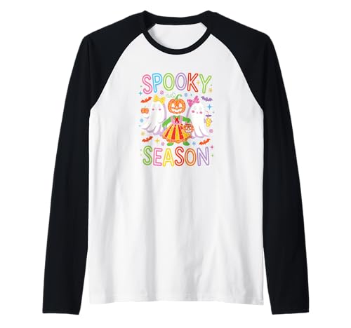 Süßer Geist - Halloween T-Shirt für Kinder Gespenster Kostüm Raglan von Kinder Halloween Kostüme & Bekleidung Erwachsene