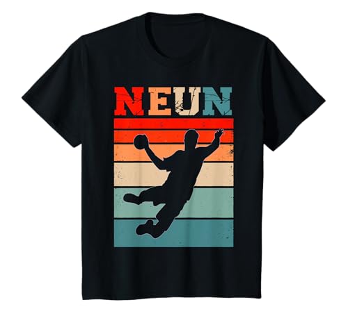 Kinder 9. Geburtstag Handballer Handball Fan 9 Jahre Junge T-Shirt von Kinder Handball Geburtstag Geschenkidee von Bday24