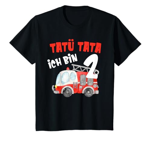 Kinder Feuerwehr Auto T-Shirt 2. Geburtstag Jungen 2 Jahre T-Shirt Kinder Feuerwehr Auto T-Shirt 2. Geburtstag Jungen 2 Jahre T-Shirt von Kinder - Ich bin schon 2 Jahre alt