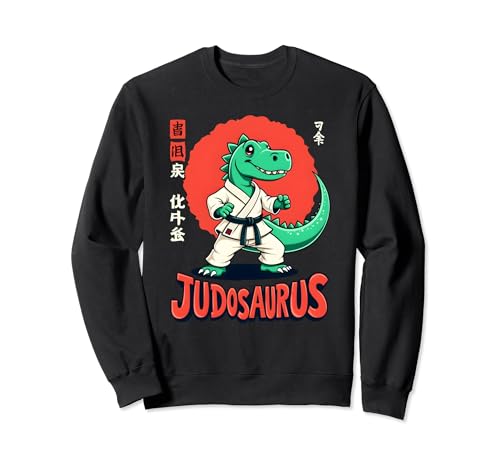 Judosauraus Judo Dinosaurier Kinder Sweatshirt von Kinder Judo Dinosaurier Geschenkidee Judotraining