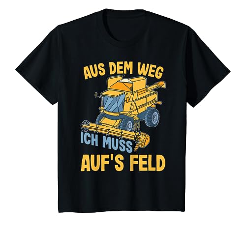 Kinder Aus Dem Weg Ich Muss Auf's Feld - Jungen Mähdrescher T-Shirt Kinder Aus Dem Weg Ich Muss Auf's Feld - Jungen Mähdrescher T-Shirt von Kinder Jungen Bauernhof Mähdrescher Landwirt