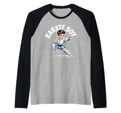 Herren Cooler Kampfsport Karate Boy Raglan von Kinder Karate T-Shirt Geschenk - Karate Geburtstag