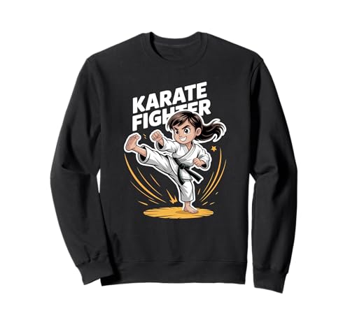 Niedliches Karate-Mädchen - Kampfsport-Tier Sweatshirt von Kinder Karate TShirt Geschenk - Karate Geschenk