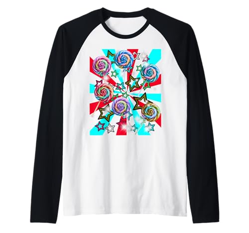 Retro 60er Lollies Lollie Kinder Mädchen Jugen Vintage Raglan Retro 60er Lollies Lollie Kinder Mädchen Jugen Vintage Raglan von Kinder Kind Baby