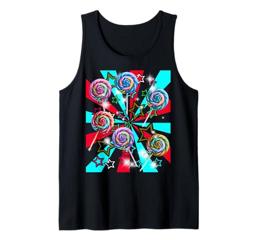 Retro 60er Lollies Lollie Kinder Mädchen Jugen Vintage Tank Top Retro 60er Lollies Lollie Kinder Mädchen Jugen Vintage Tank Top von Kinder Kind Baby
