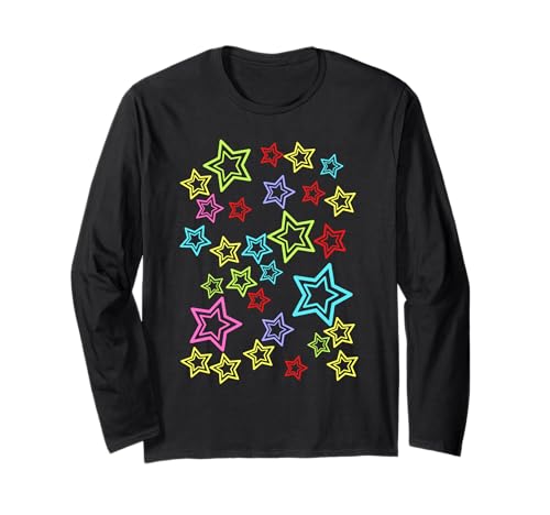 Retro Kind Sterne 80er Stern Teenie Kinder Mädchen Jungen Langarmshirt Retro Kind Sterne 80er Stern Teenie Kinder Mädchen Jungen Langarmshirt von Kinder Kind Baby