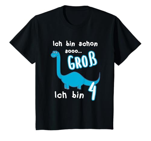 Dinosaurier 4. Geburtstag 4 Jahre Kinder Junge Dino Geschenk T-Shirt Dinosaurier 4. Geburtstag 4 Jahre Kinder Junge Dino Geschenk T-Shirt von Kinder Kindergeburtstag Jungen Mädchen Geschenk