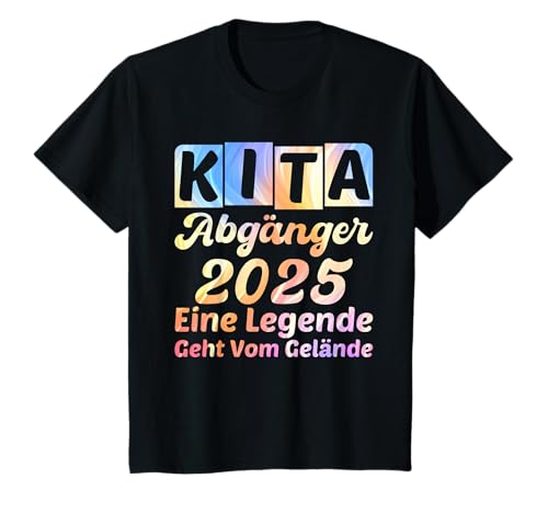 Kinder Kinder Kita Abgänger 2025 mädchen junge personalisiert T-Shirt Kinder Kinder Kita Abgänger 2025 mädchen junge personalisiert T-Shirt von Kinder Kita Abgänger 2025 Buntes Schulkind shirt