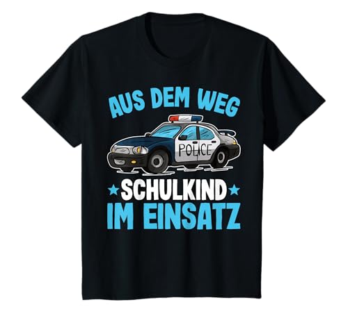 Einschulung Junge Tshirt | Schulanfang Shirt Jungen Polizei T-Shirt von Polizei T Shirt Schulanfänger Junge | kirolino