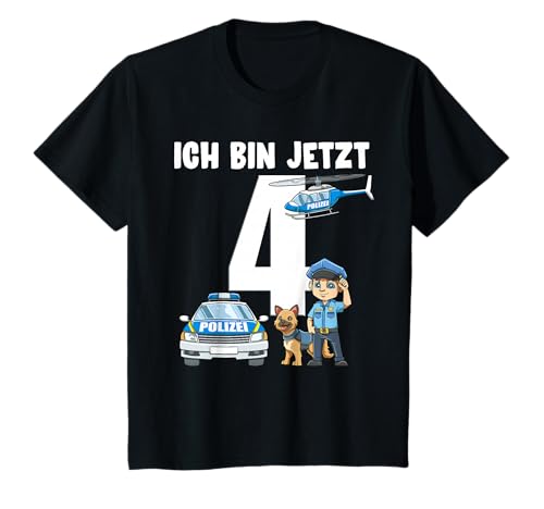 Polizeigeschenk zum 4. Geburtstag für Jungen – 4 Jahre Geschenk T-Shirt Polizeigeschenk zum 4. Geburtstag für Jungen – 4 Jahre Geschenk T-Shirt von Kinder Polizei T-Shirt 4 Jahre Geschenk