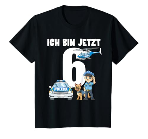 Kinder 6 Geburtstag Polizei Geschenk Junge - 6 Jahre Geschenk T-Shirt Kinder 6 Geburtstag Polizei Geschenk Junge - 6 Jahre Geschenk T-Shirt von Kinder Polizei T-Shirt 6 Jahre Geschenk