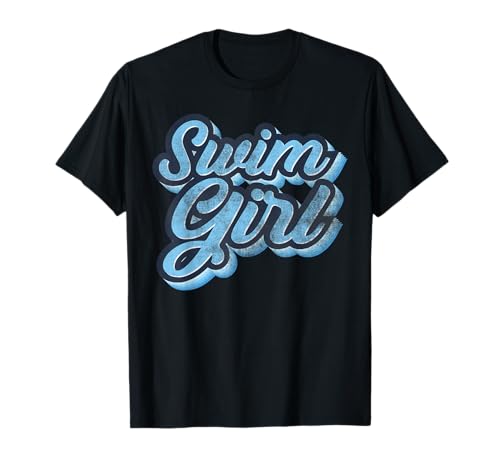 Schwimm Girl Schwimmerin Schwimmen Mädchen T-Shirt von Kinder Schwimmsport