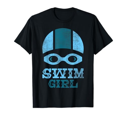 Schwimm Girl Schwimmerin Schwimmen Mädchen T-Shirt von Kinder Schwimmsport