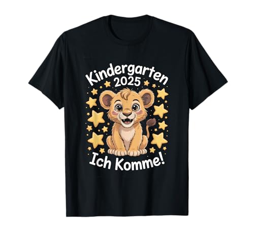 Kindergarten 2025 Ich Komme Löwe Sterne Kinder T-Shirt Kindergarten 2025 Ich Komme Löwe Sterne Kinder T-Shirt von Kinder Start 2025