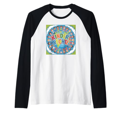 Kinder Outfit Kinderrechte Raglan von Kinder T-Shirt über Kinderrechte, Heidarleiki