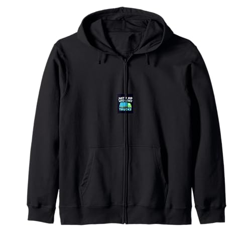 JUST A Kid WHO Loves Trucks Kinder-LKW Kapuzenjacke JUST A Kid WHO Loves Trucks Kinder-LKW Kapuzenjacke von Kinder Truck Geschenk Design