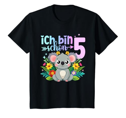 Kinder Geburtstag 5 Mädchen Koala Zoo Fünfter 5 Jahre alt T-Shirt Kinder Geburtstag 5 Mädchen Koala Zoo Fünfter 5 Jahre alt T-Shirt von Kinder Zoo Geburtstage Koala Party Outfit