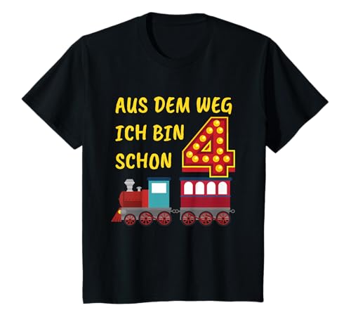Kinder Zugführer 4. Geburtstag Junge 4 Jahre Eisenbahn T-Shirt Kinder Zugführer 4. Geburtstag Junge 4 Jahre Eisenbahn T-Shirt von Kinder Zug T-Shirt 4. Geburtstag Junge Eisbahn