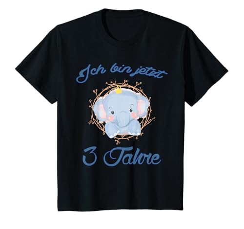 Kinder Ich bin jetzt 3 Jahre- Jungs Geburtstags Elefanten T-Shirt Kinder Ich bin jetzt 3 Jahre- Jungs Geburtstags Elefanten T-Shirt von Kinder sind toll!