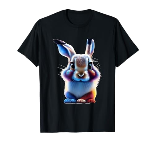 Hase Regenbogen Bund Outfit mit Häschen Kaninchen Mädchen T-Shirt Hase Regenbogen Bund Outfit mit Häschen Kaninchen Mädchen T-Shirt von Kinder & Teenager Mode Süße und niedliche Tiere