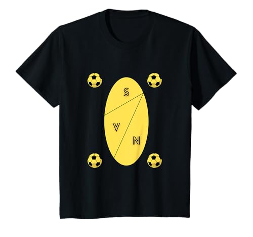 Fußballtrikot für Jungs und Mädchen gelb schwarz Kinder T-Shirt Fußballtrikot für Jungs und Mädchen gelb schwarz Kinder T-Shirt von Kinderfußballtrikot gelb schwarz