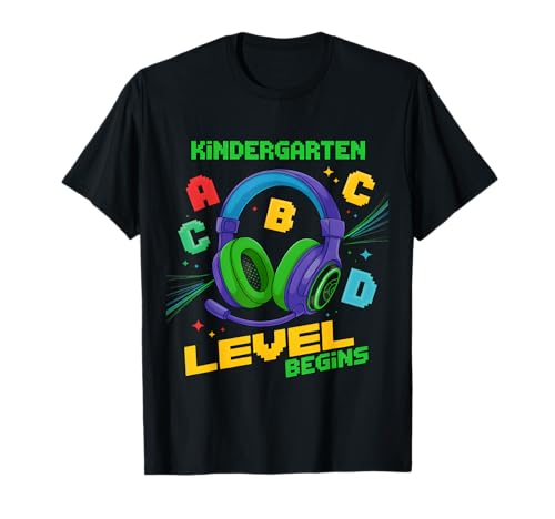 Der erste Tag der Kindergartenklasse beginnt. Shirt Gamer Boy T-Shirt Der erste Tag der Kindergartenklasse beginnt. Shirt Gamer Boy T-Shirt von Kindergarte Level Unlocked Shirt For Kids Teachers