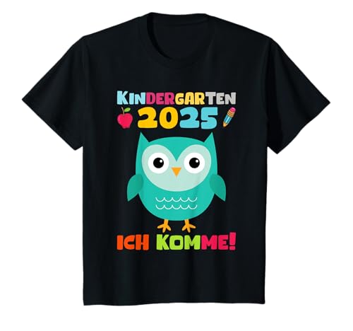 Kinder Kita 2025 Eule Jungen Kiga Kindi Mädchen Kindergarten 2025 T-Shirt Kinder Kita 2025 Eule Jungen Kiga Kindi Mädchen Kindergarten 2025 T-Shirt von Kindergarten 2025 Jungen Kindergartenkind 2025
