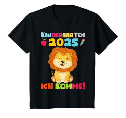 Kinder Kita 2025 Löwe Jungen Kiga Kindi Mädchen Kindergarten 2025 T-Shirt Kinder Kita 2025 Löwe Jungen Kiga Kindi Mädchen Kindergarten 2025 T-Shirt von Kindergarten 2025 Jungen Kindergartenkind 2025
