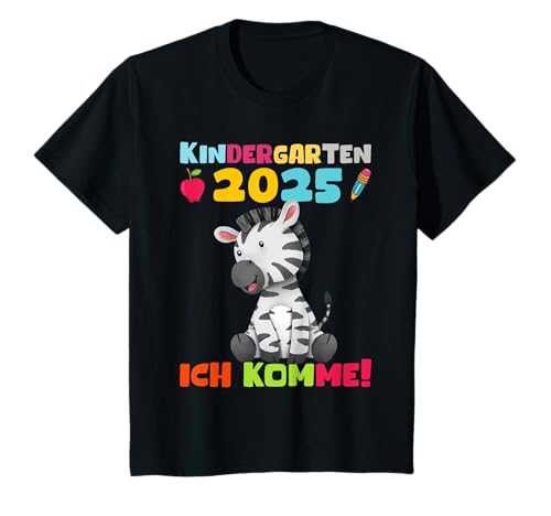 Kinder Kita 2025 Zebra Jungen Kiga Kindi Mädchen Kindergarten 2025 T-Shirt Kinder Kita 2025 Zebra Jungen Kiga Kindi Mädchen Kindergarten 2025 T-Shirt von Kindergarten 2025 Jungen Kindergartenkind 2025