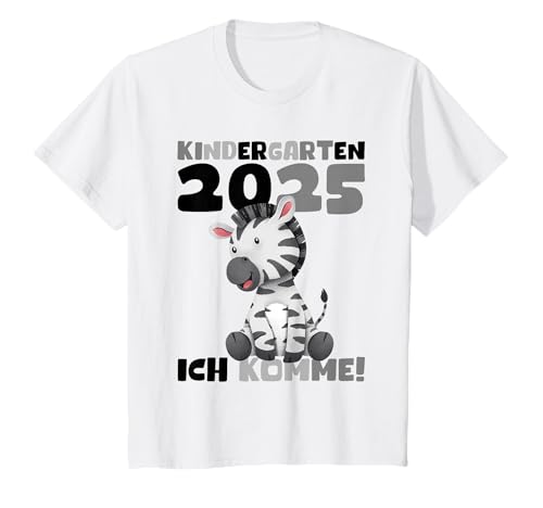 Kinder Kita 2025 Zebra Jungen Kiga Kindi Mädchen Kindergarten 2025 T-Shirt Kinder Kita 2025 Zebra Jungen Kiga Kindi Mädchen Kindergarten 2025 T-Shirt von Kindergarten 2025 Jungen Kindergartenkind 2025