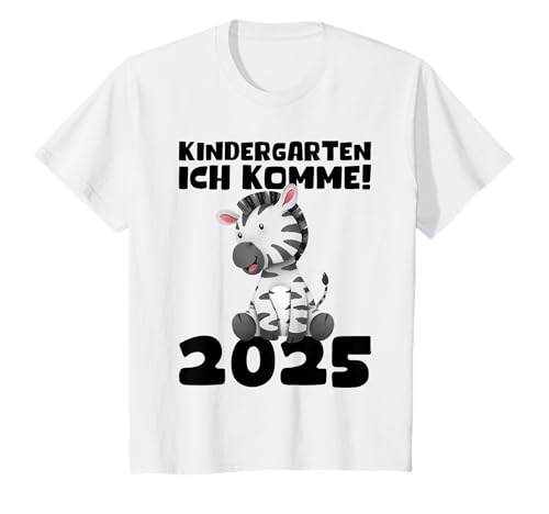 Kinder Kita 2025 Zebra Jungen Kiga Kindi Mädchen Kindergarten 2025 T-Shirt Kinder Kita 2025 Zebra Jungen Kiga Kindi Mädchen Kindergarten 2025 T-Shirt von Kindergarten 2025 Jungen Kindergartenkind 2025