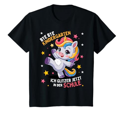 Kinder T-Shirt Abschied Kindergarten 2025 Kita Einhorn Fun Mädchen T-Shirt Kinder T-Shirt Abschied Kindergarten 2025 Kita Einhorn Fun Mädchen T-Shirt von Kindergarten Abschied Abgänger Geschenk Einhorn