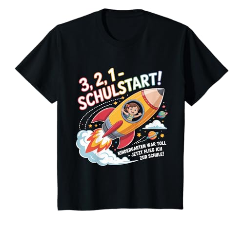 Kinder 3,2,1 Schulstart zum 1. Schultag für Jungen & Mädchen T-Shirt Kinder 3,2,1 Schulstart zum 1. Schultag für Jungen & Mädchen T-Shirt von Kindergarten Abschied & Schulanfang Einschulung