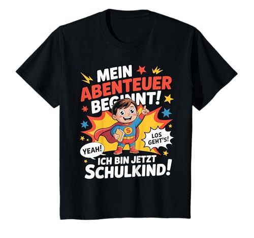 Kinder Mein Abenteuer - Ich bin jetzt Schulkind! zum 1. Schultag T-Shirt Kinder Mein Abenteuer - Ich bin jetzt Schulkind! zum 1. Schultag T-Shirt von Kindergarten Abschied & Schulanfang Einschulung