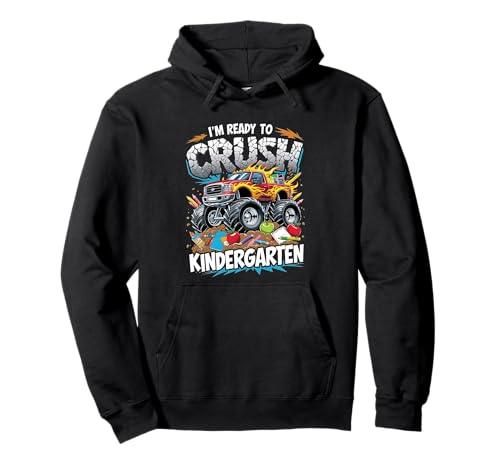 I'm Ready to Crush Kindergarten Monster Truck Jungen Schule Pullover Hoodie I'm Ready to Crush Kindergarten Monster Truck Jungen Schule Pullover Hoodie von Kindergarten Back to School Boy Kids Apparel